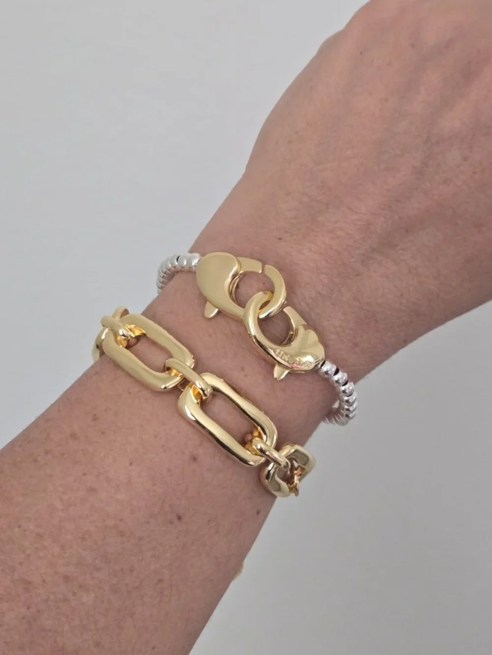 Uno de 50 Bracelet • LIBERTY • Silver/Gold plated • Size M • New model 2026